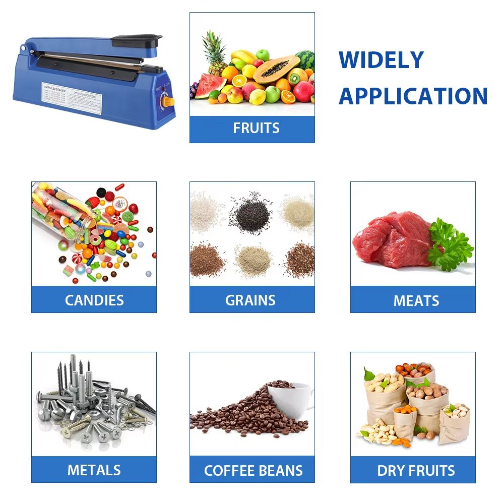 Electric Heat Sealer  Hand Press Vacuum Food  Packaging Bag Sealing Machine 5