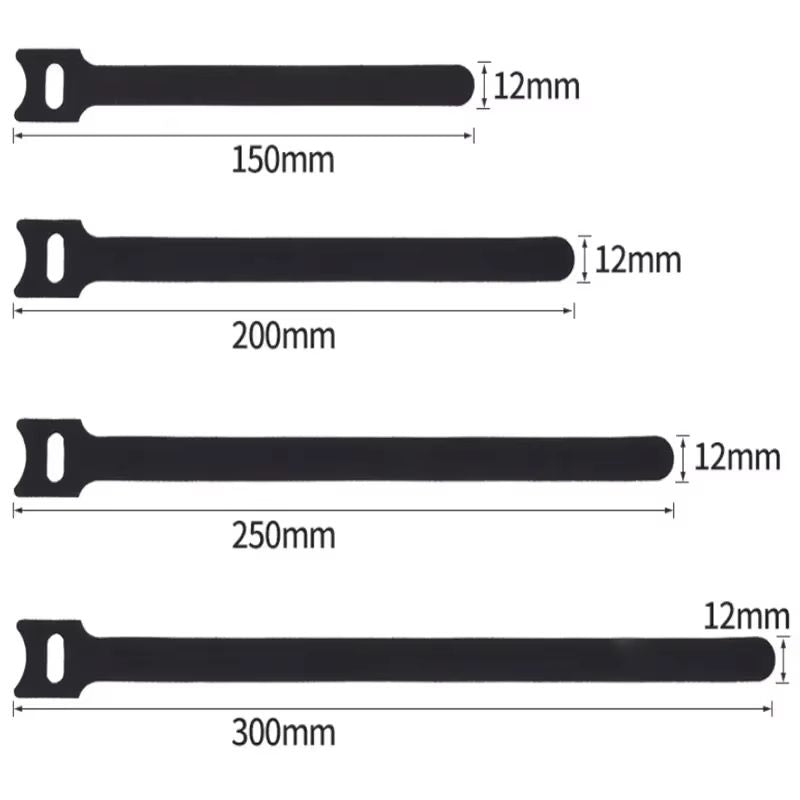 50Pcs Reusable Cable Ties – Adjustable Nylon Cord Management Straps