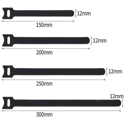 50Pcs Reusable Cable Ties – Adjustable Nylon Cord Management Straps