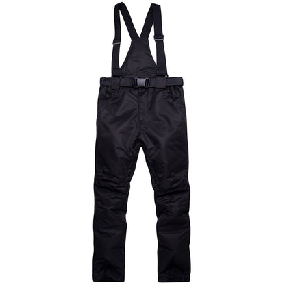 Thick Warm Snowboard Pants Windproof Waterproof Skiing Trousers For Men And Women With Suspenders 2