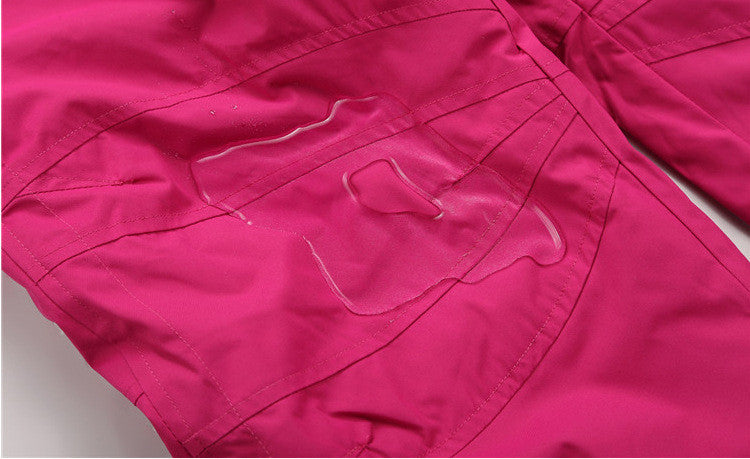 Thick Warm Snowboard Pants Windproof Waterproof Skiing Trousers For Men And Women With Suspenders 4
