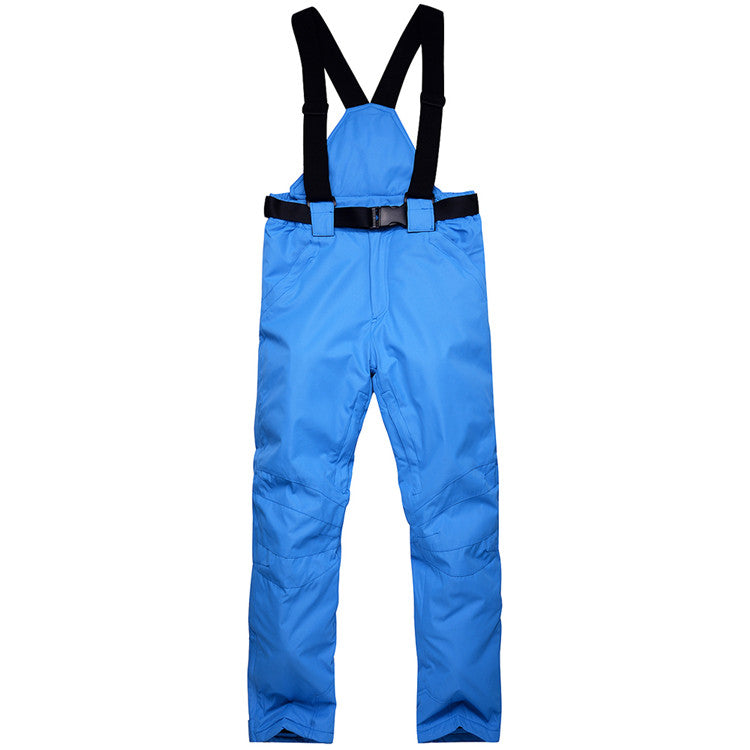 Thick Warm Snowboard Pants Windproof Waterproof Skiing Trousers For Men And Women With Suspenders 10