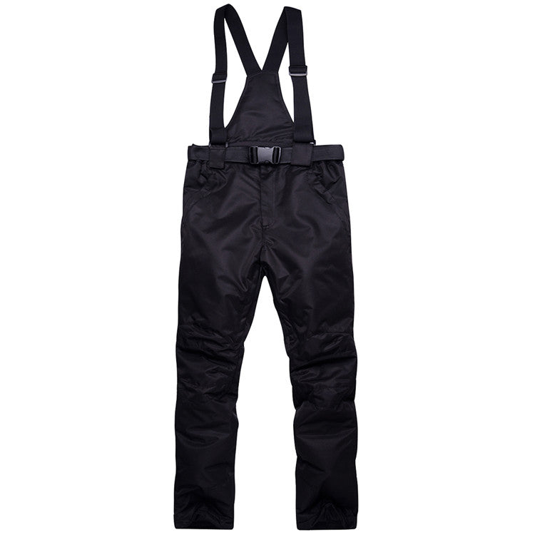 Thick Warm Snowboard Pants Windproof Waterproof Skiing Trousers For Men And Women With Suspenders 11