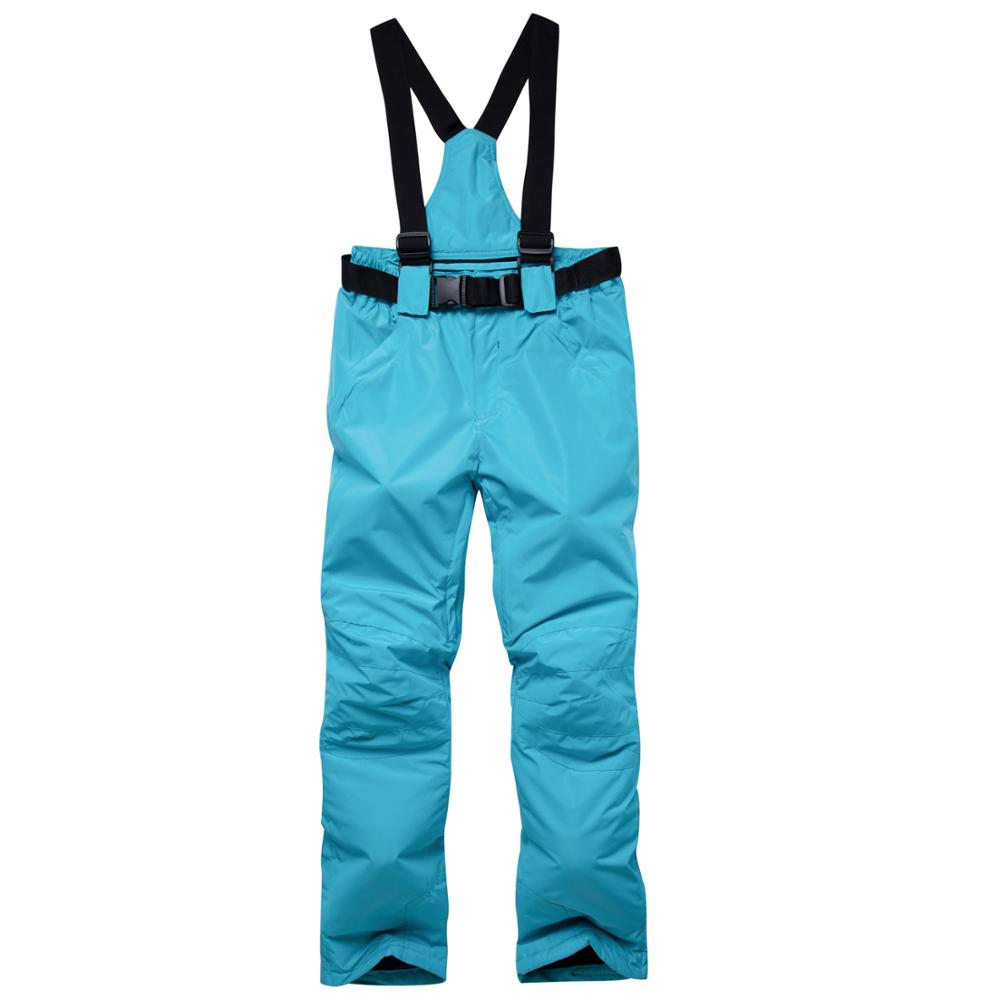 Thick Warm Snowboard Pants Windproof Waterproof Skiing Trousers For Men And Women With Suspenders 12