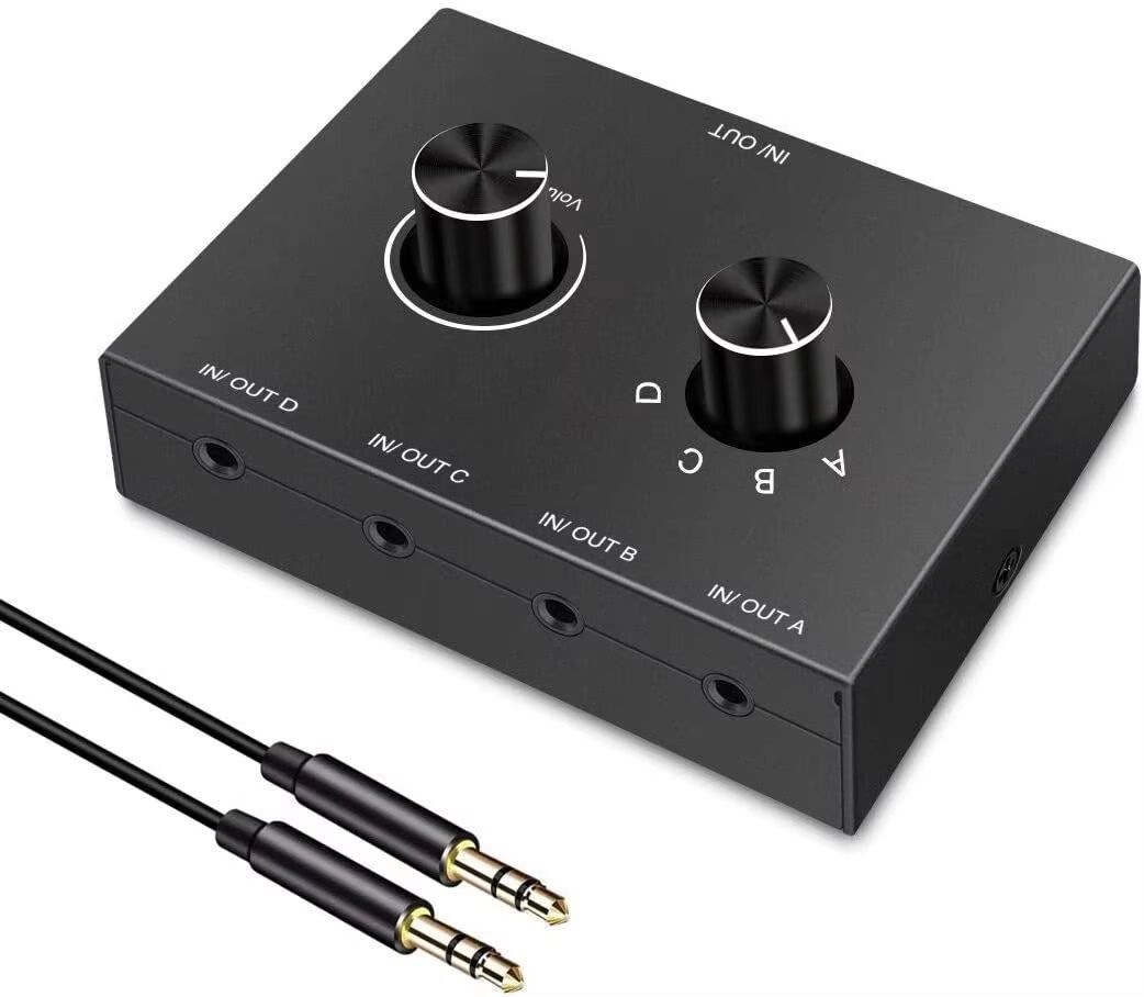 42 Way 35mm Stereo Audio Switcher  BiDirectional Splitter Box With Mute 6