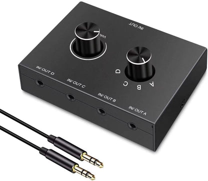 42 Way 35mm Stereo Audio Switcher  BiDirectional Splitter Box With Mute 6