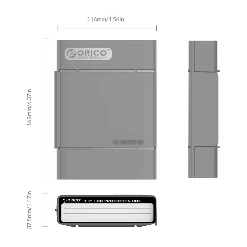 ORICO PHP35 35Inch Hard Drive Protective Storage Box With Shockproof  Waterproof Function 5