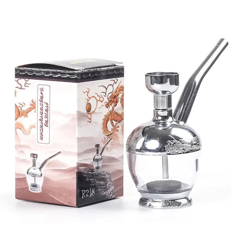 Microfilter Water Smoking Pipe For 8mm Cut Tobacco Portable Tar Reduction Pipe 5