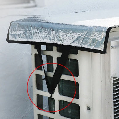 Rainproof Temperature Reducing Air Conditioning Cover Waterproof Sun Proof Heat Insulating Top Prot 3