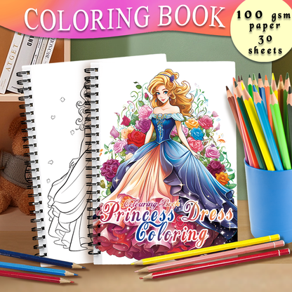 Adult Coloring Book, Spiral Bound, Thick Paper, Perfect Drawing Book & Holiday Gift