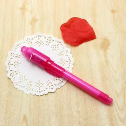 4pcs Luminous Magic UV Light Pens  Invisible Ink Drawing  Learning Set For Kids 9