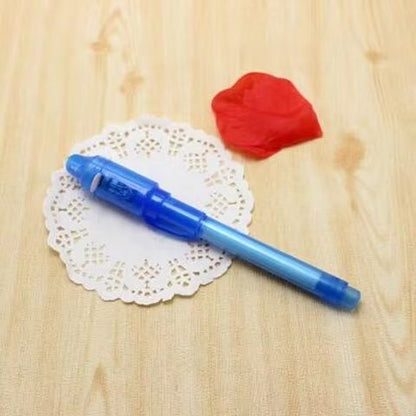 4pcs Luminous Magic UV Light Pens  Invisible Ink Drawing  Learning Set For Kids 10