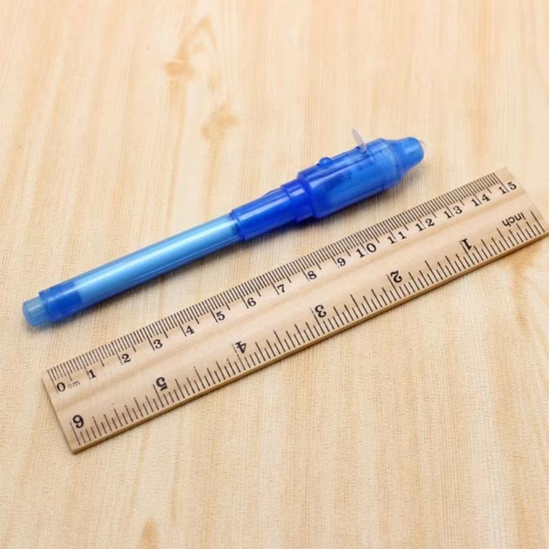 4pcs Luminous Magic UV Light Pens  Invisible Ink Drawing  Learning Set For Kids 4