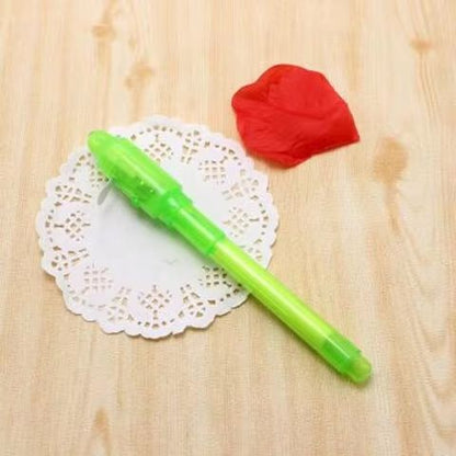 4pcs Luminous Magic UV Light Pens  Invisible Ink Drawing  Learning Set For Kids 8