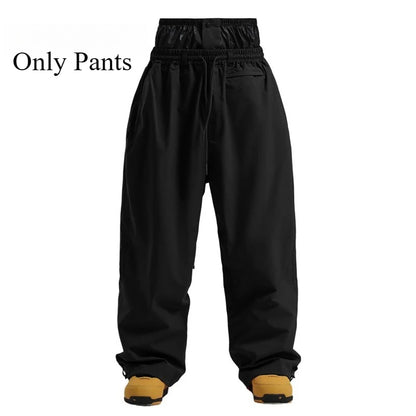 New Windproof Waterproof Ski Pants Baggy Loose Fit For Men And Women Breathable Adult Skiing Trouse 1