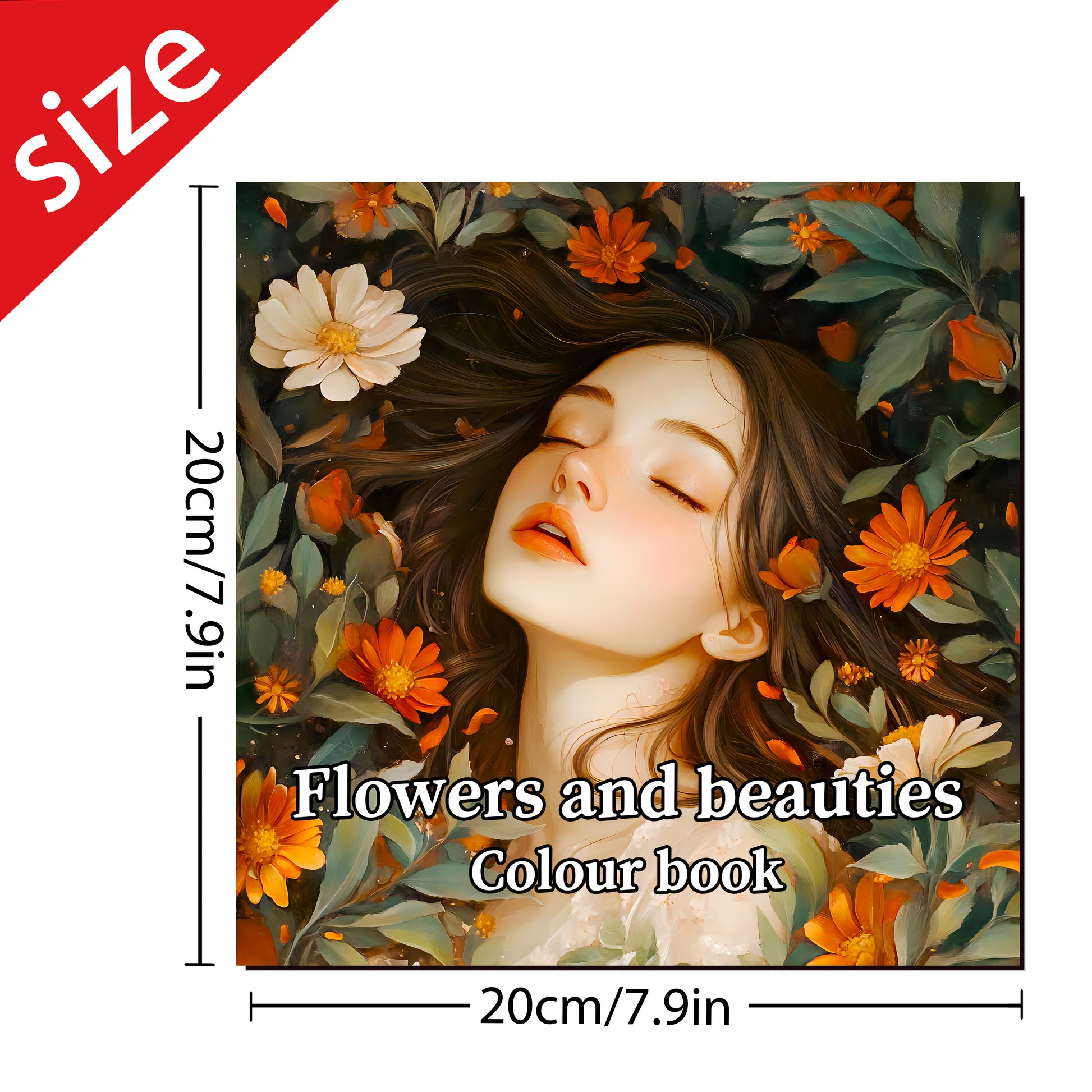 Art Therapy Coloring Book For Adults And Kids Stress Relief With Flowers And Beautiful Women Themes 4
