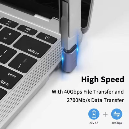 USB40 40Gbps 90 TypeC Adapter  100W Fast Charging  Data Converter For MacBook 1