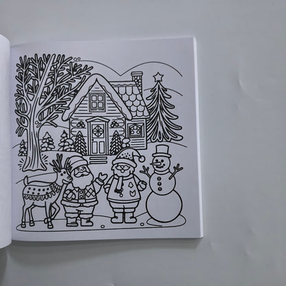 Cozy Christmas Coloring Book Bold And Easy Designs For Adults And Teens Perfect English Version Hol 3