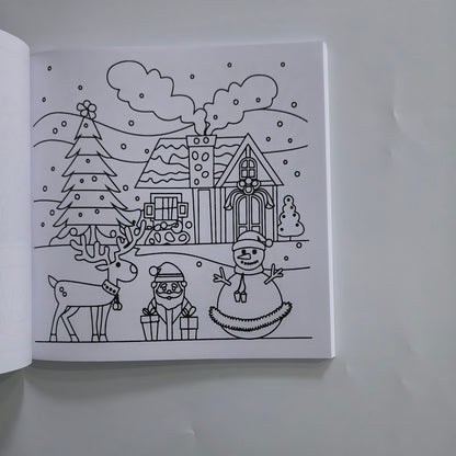 Cozy Christmas Coloring Book Bold And Easy Designs For Adults And Teens Perfect English Version Hol 4