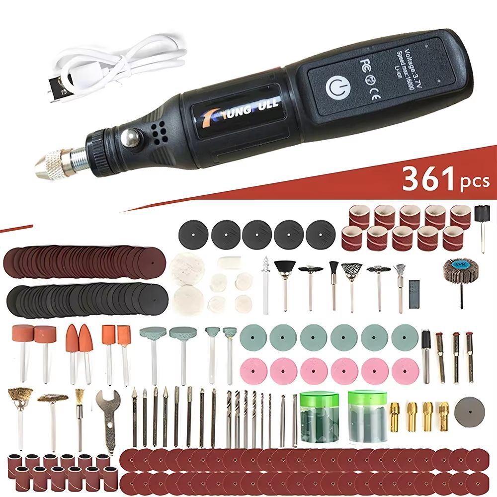 Mini Electric USB Wireless Drill  Handheld Rotary Tool For Woodworking  Engraving 9