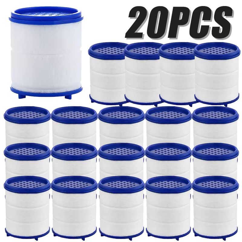 30PCS Faucet  Shower Water Filter Cartridges  Dual PP Cotton Replacement For Kitchen  Bath 9