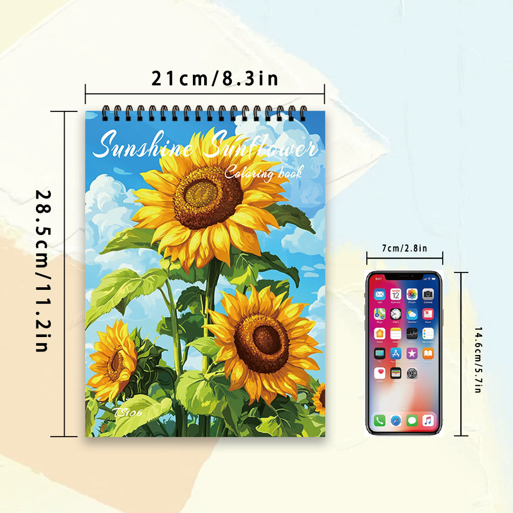 Women's Adult Coloring Book, Single-Sided Sheets, Spiral Bound, Drawing Book, Ideal Birthday and Holiday