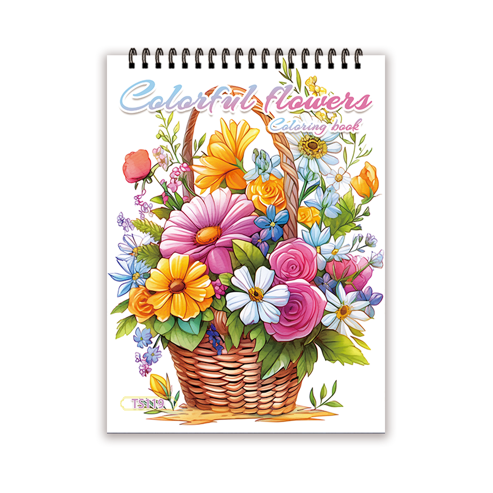 Women's Adult Coloring Book, Single-Sided Sheets, Spiral Bound, Drawing Book, Ideal Birthday and Holiday