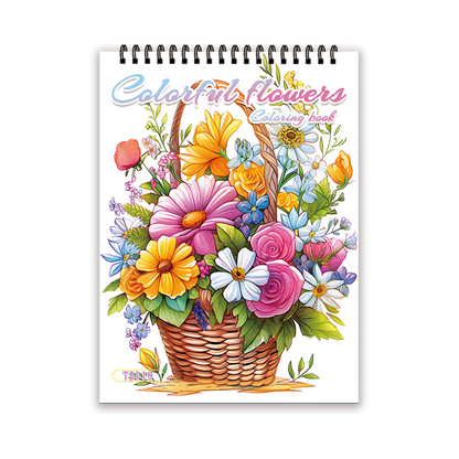 Women's Adult Coloring Book, Single-Sided Sheets, Spiral Bound, Drawing Book, Ideal Birthday and Holiday