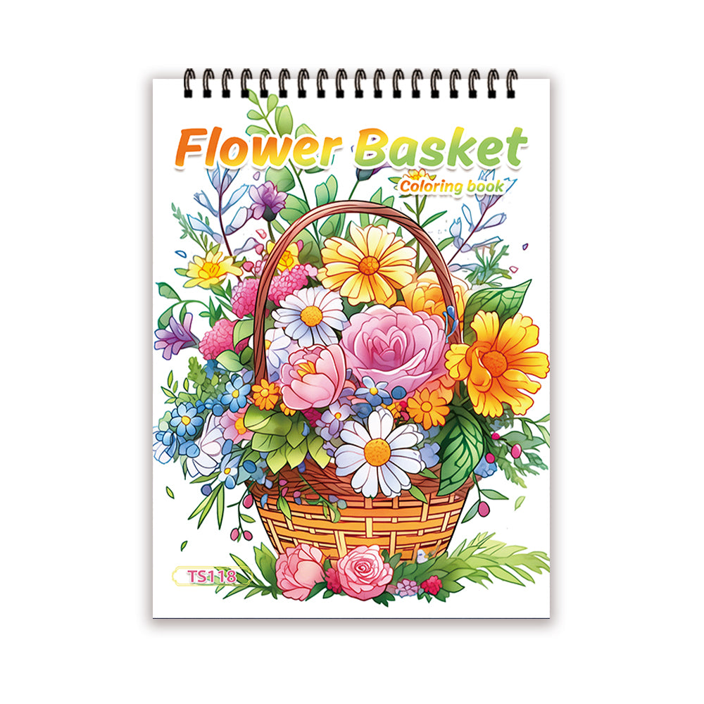 Women's Adult Coloring Book, Single-Sided Sheets, Spiral Bound, Drawing Book, Ideal Birthday and Holiday