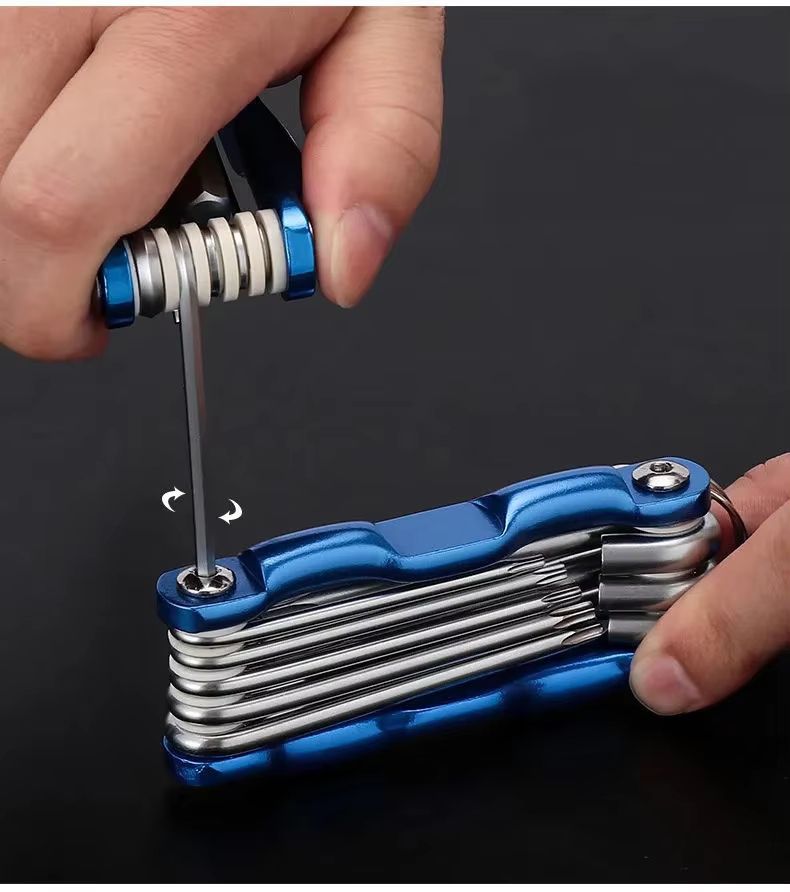 Portable Folding Hex Wrench Set  Allen Keys Torx And Hexagonal Spanners For Home  Workshop 4