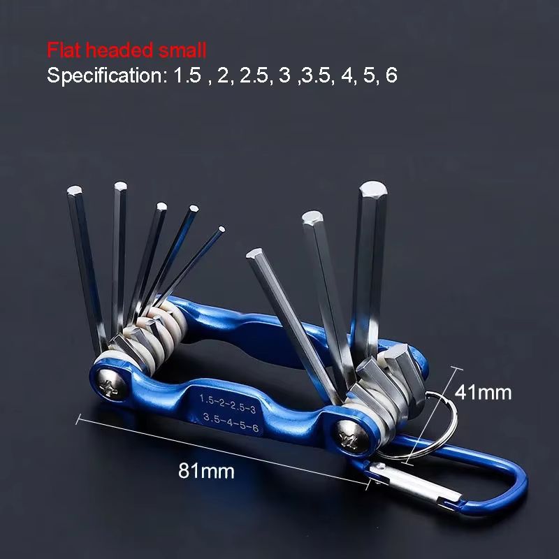 Portable Folding Hex Wrench Set  Allen Keys Torx And Hexagonal Spanners For Home  Workshop 6