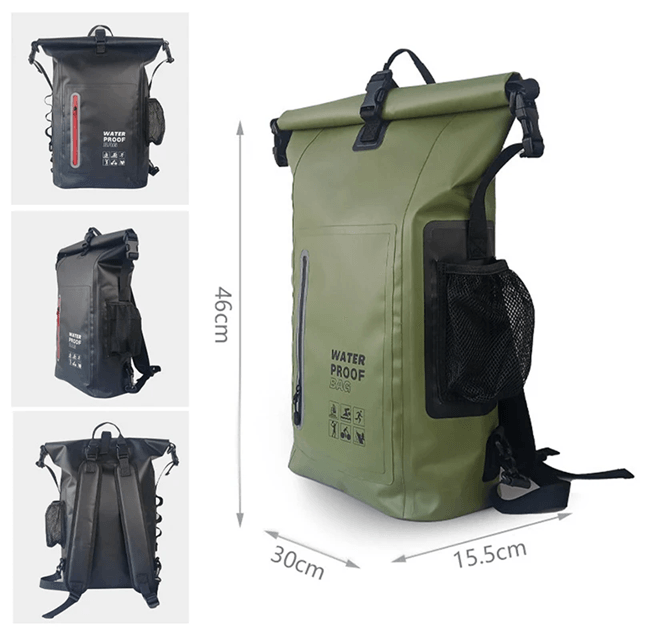 AquaGuard Waterproof Kayak Dry Bag Backpack 6