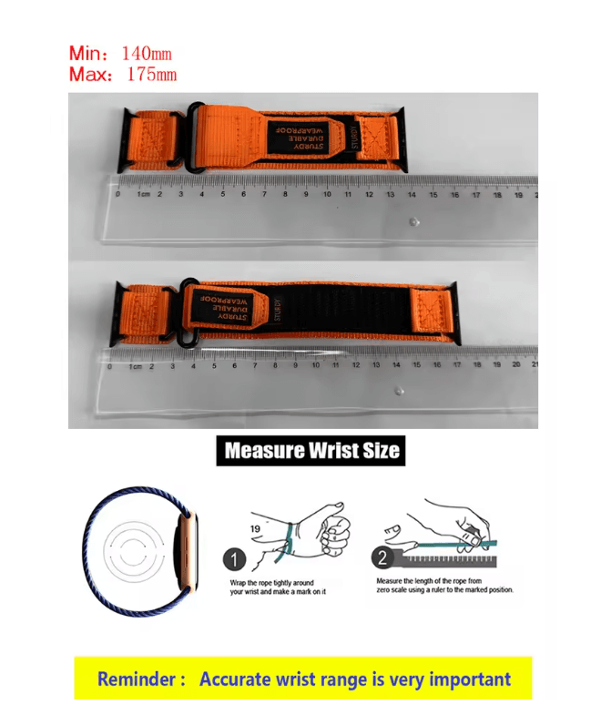 TactiBand Nylon Strap For Apple Watch Ultra And Series Models 2