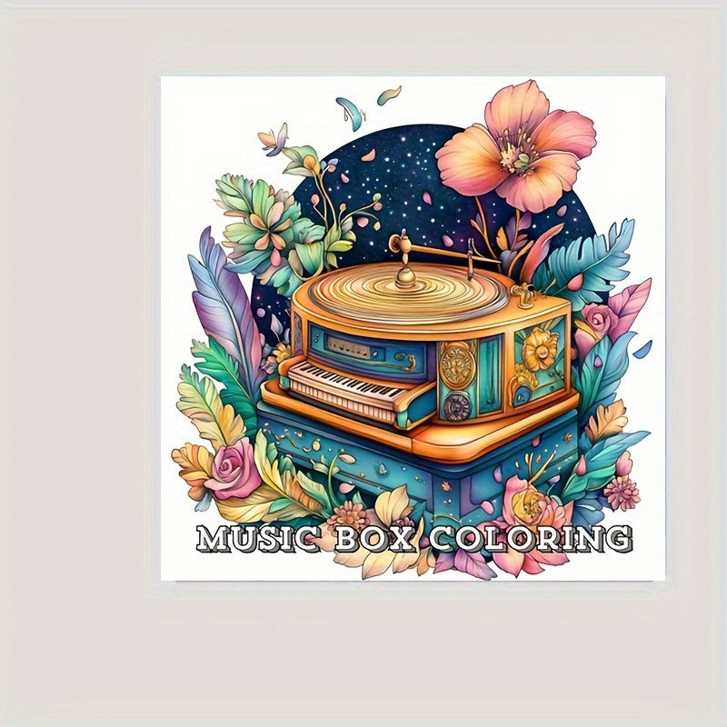 Artistry Floral Castle Coloring Book, for Stress Reduction and Soothing Stress Relief, A Creative Colouring Gift