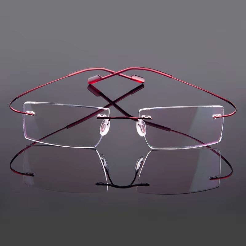 Gmei Rimless Optical Glasses  Ultralight Flexible Memory Alloy Eyeglass Frames For Men  Women 5