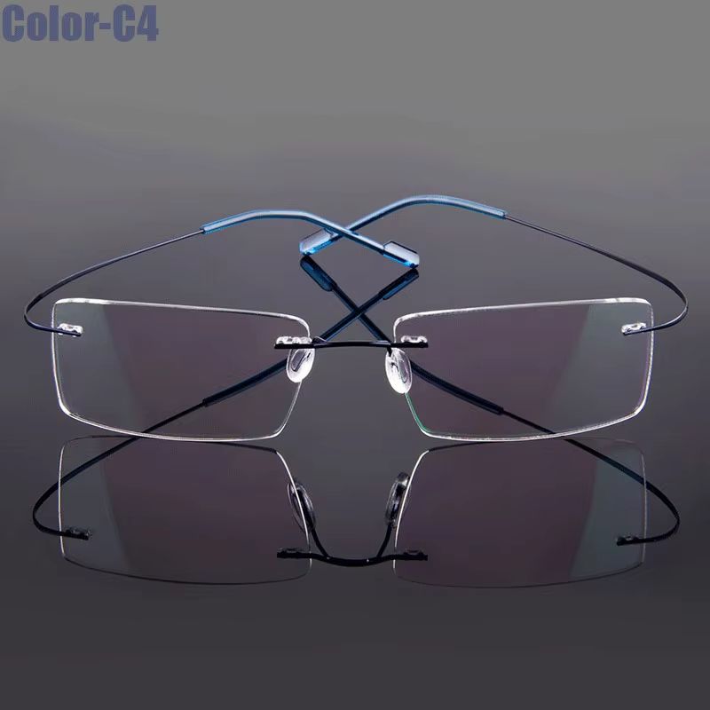 Gmei Rimless Optical Glasses  Ultralight Flexible Memory Alloy Eyeglass Frames For Men  Women 9
