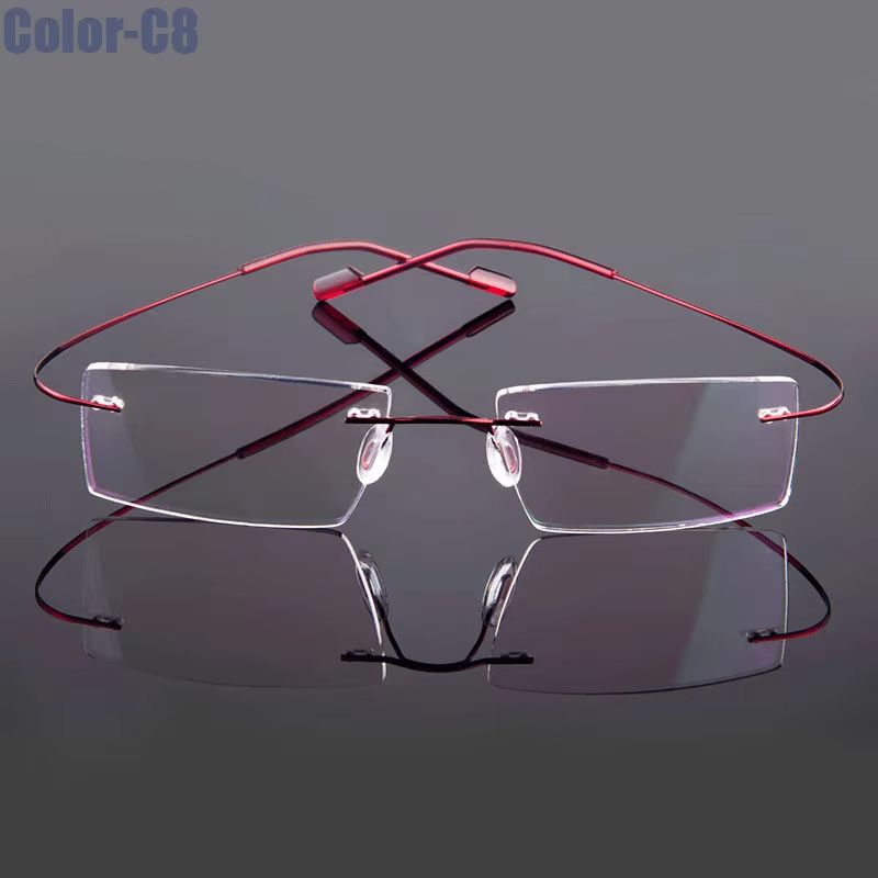 Gmei Rimless Optical Glasses  Ultralight Flexible Memory Alloy Eyeglass Frames For Men  Women 13