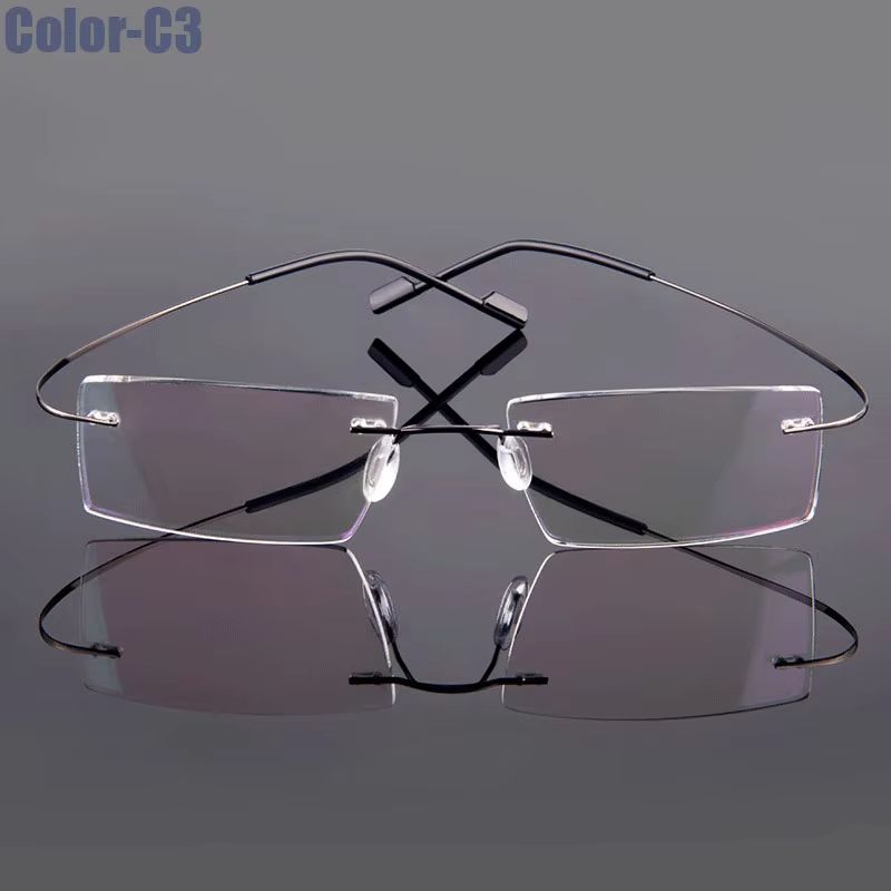 Gmei Rimless Optical Glasses  Ultralight Flexible Memory Alloy Eyeglass Frames For Men  Women 8
