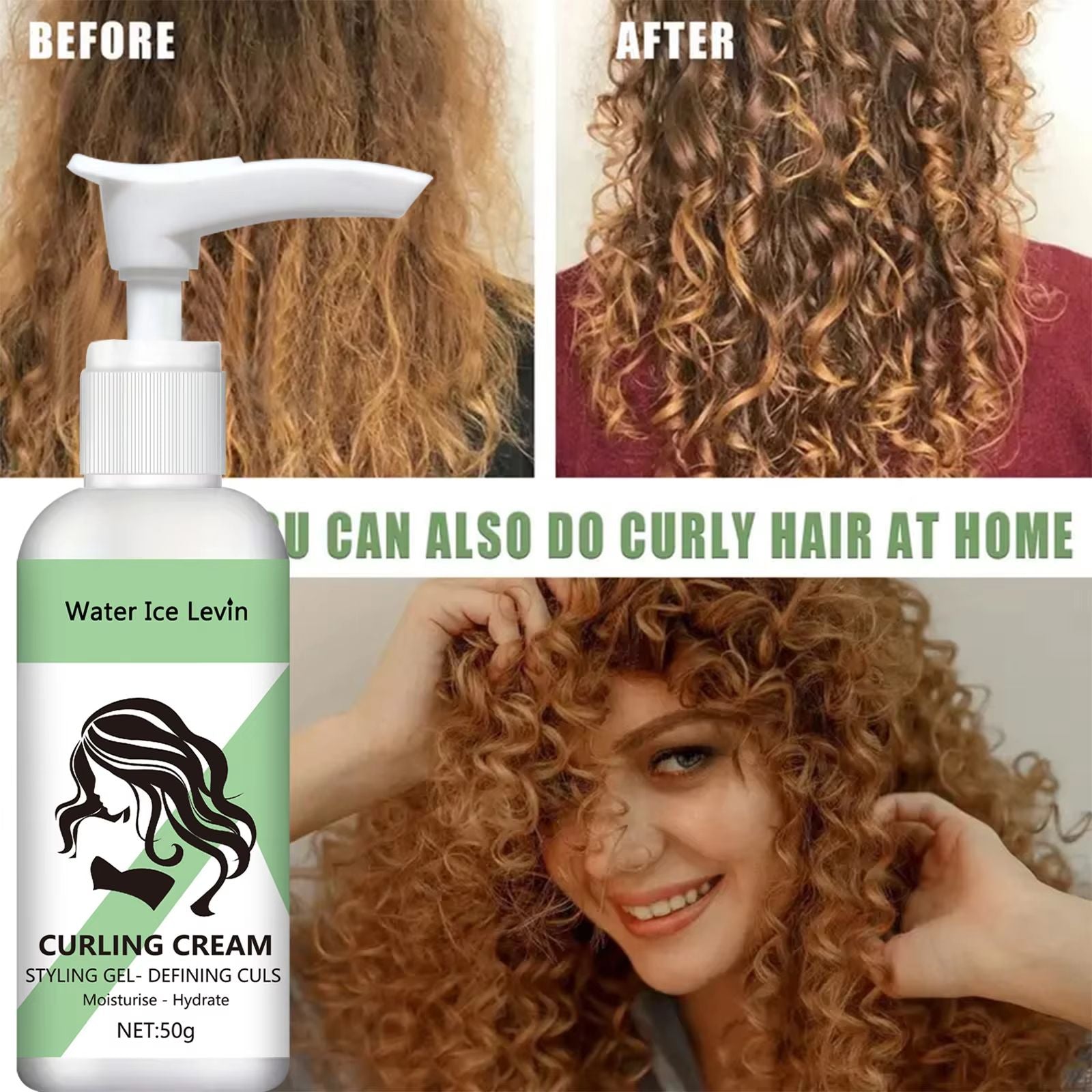 Curly Hair Styling Cream  Moisturizing  Shine Enhancing Curl Defining Cream 1