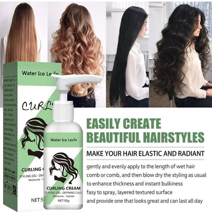 Curly Hair Styling Cream  Moisturizing  Shine Enhancing Curl Defining Cream 4