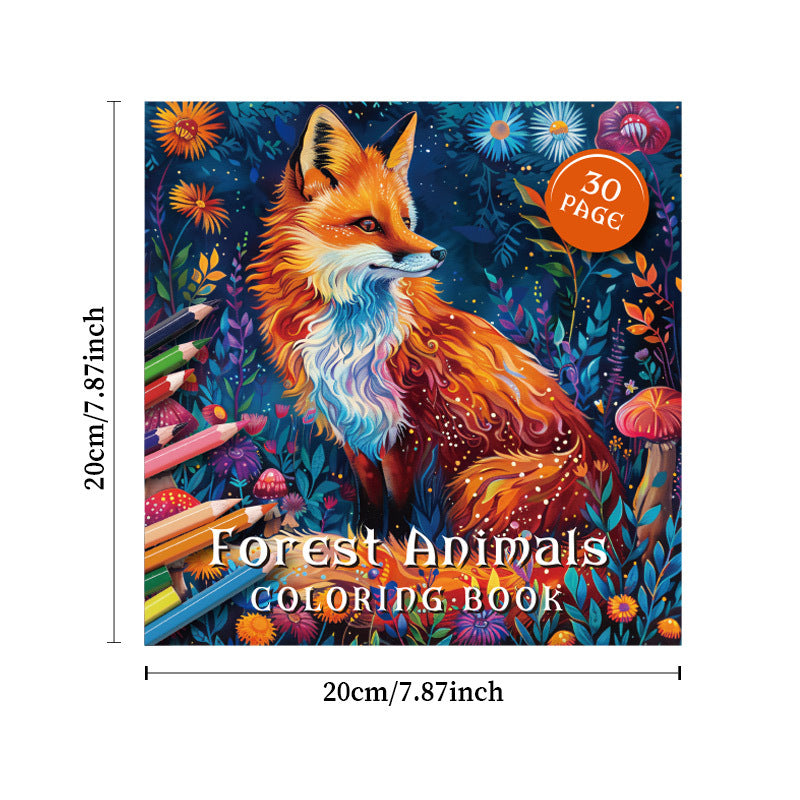 Garden Fairy And Forest Animals Coloring Book Relieve Stress With Art Therapy Graffiti Drawing Book 1