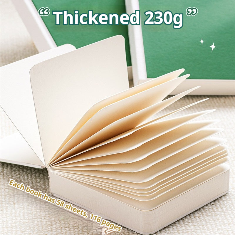 Sketchbook, Handheld Portable Drawing Notebook, Watercolor Paper for Oil Paint, Gouache, and coloring book