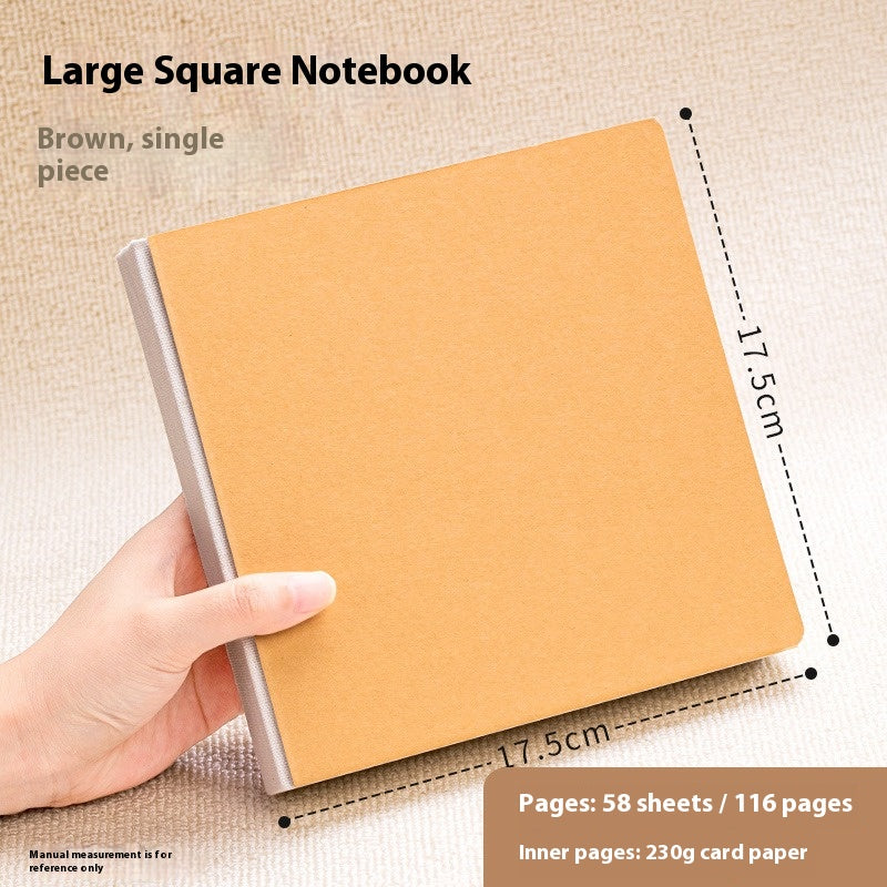Sketchbook, Handheld Portable Drawing Notebook, Watercolor Paper for Oil Paint, Gouache, and coloring book