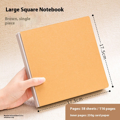 Sketchbook, Handheld Portable Drawing Notebook, Watercolor Paper for Oil Paint, Gouache, and coloring book
