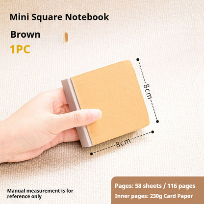 Sketchbook, Handheld Portable Drawing Notebook, Watercolor Paper for Oil Paint, Gouache, and coloring book