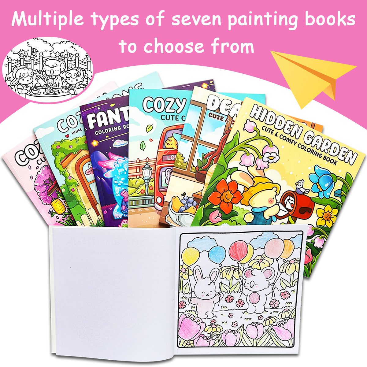 A Collection Of Best Selling Adult Coloring Books Covering Diverse Themes For Stress Relief 3