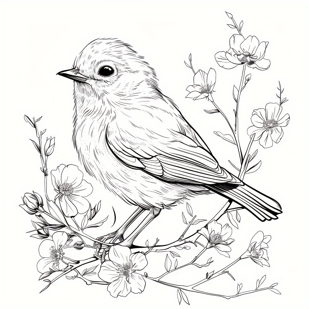 Charming Birds World Coloring Book For Soothing Stress And Relaxation A Stress Reduction Colouring  1