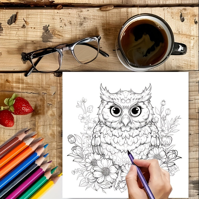 Charming Birds World Coloring Book For Soothing Stress And Relaxation A Stress Reduction Colouring  3