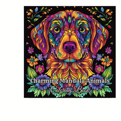 Animals Coloring Book For Adults Stress Relief And Mood Reduction Valentines Gift Idea 6