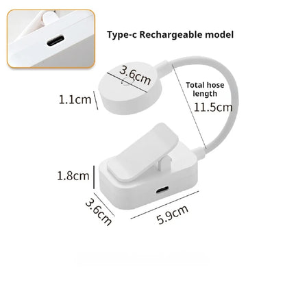 USB Rechargeable Reading Light, Mini LED Book Light, 3 Mode Adjustable, Clip On Lamp for Bedroom, Study, and Travel